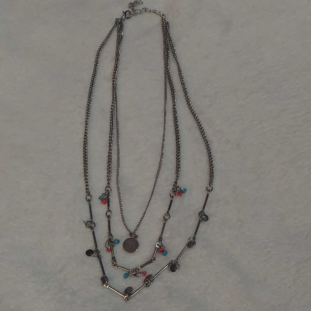 6/$10 Chic Multicolor Layered Necklace